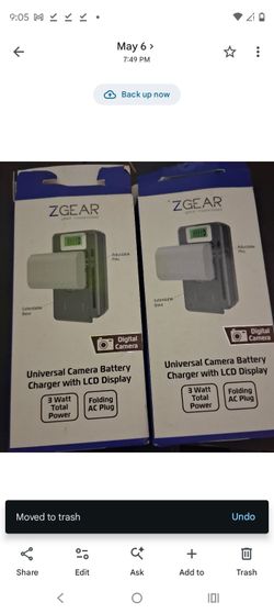 ZGear Universal Camera Battery Charger with LCD Display