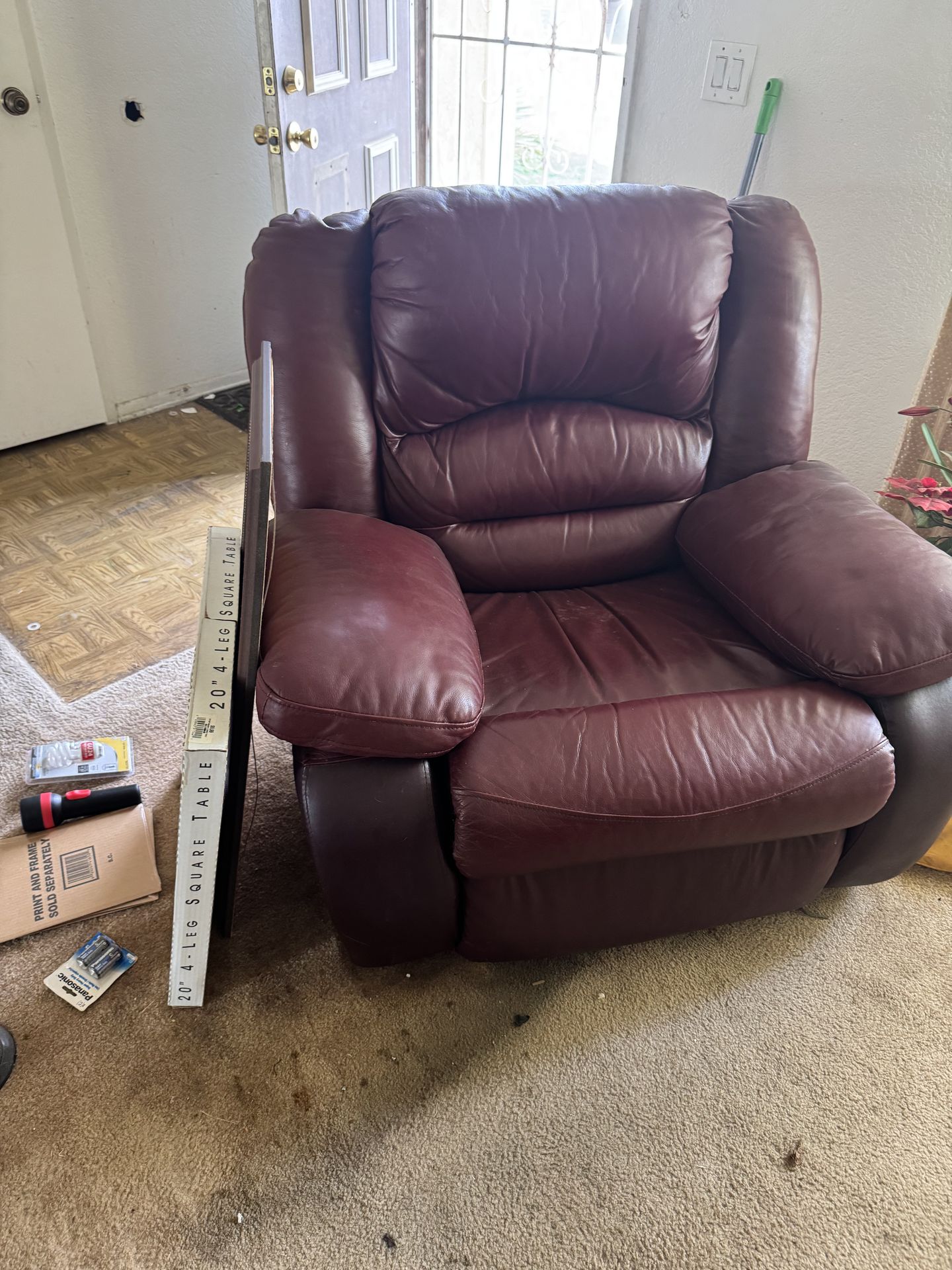 Red couch seat