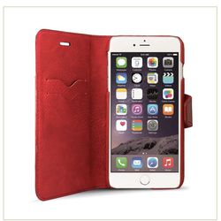 (Red) Leather Wallet Case-New IPhone CASE Apple 6/6S Plus
