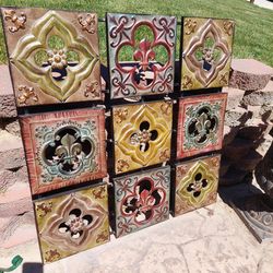 35 x 35  metal decor