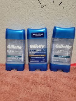Tres des9dorantes gel por $18