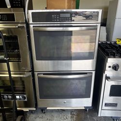 GE DOUBLE WALL OVEN 30”WIDE ELECTRIC STAINLESS STEEL