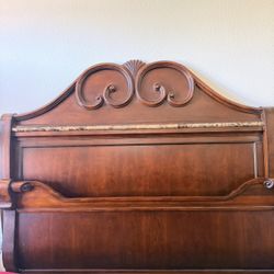 Sleigh Bed King Headboard And Footboard 