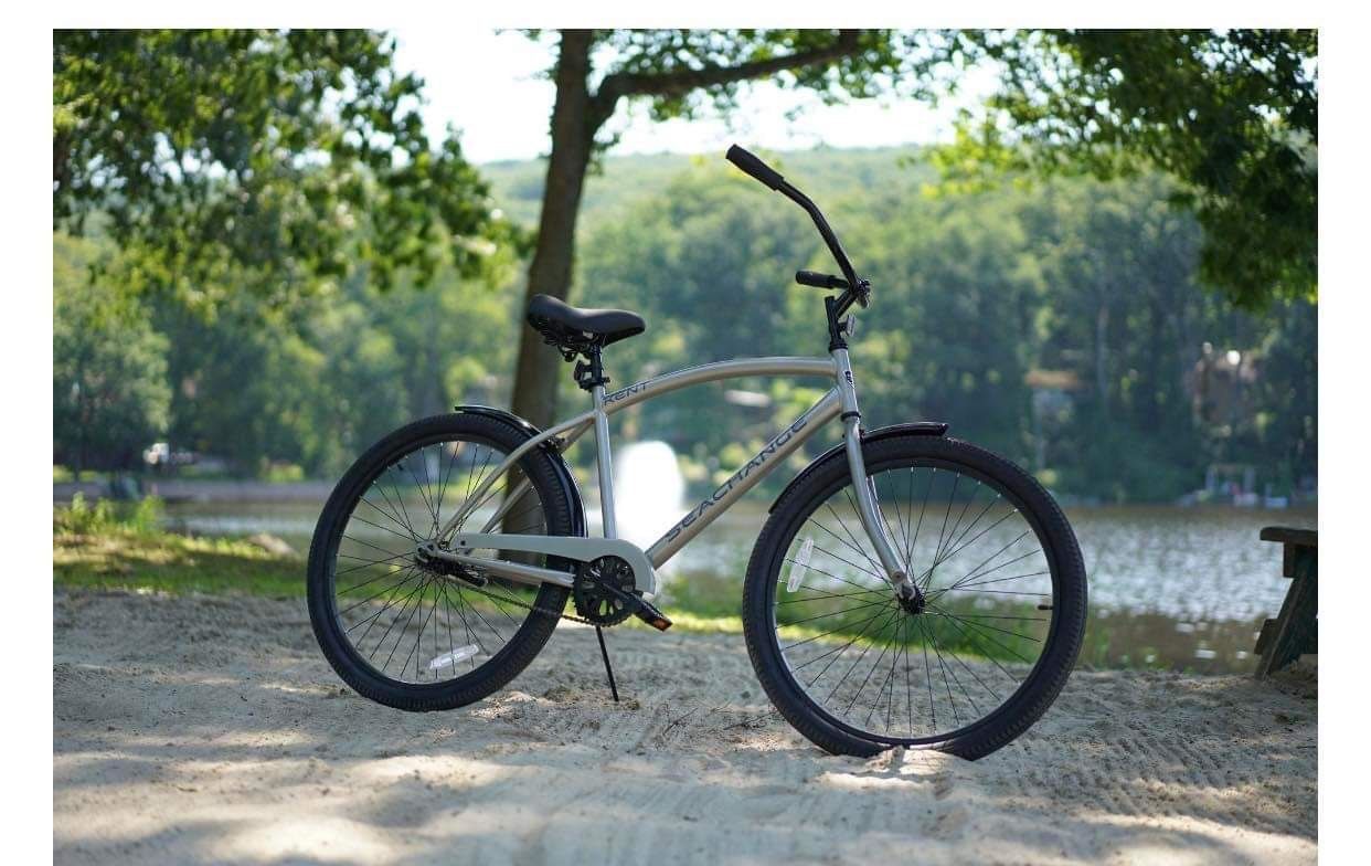 Kent, 26" Men's Seachange, Beach Cruiser Bicycle, Silver