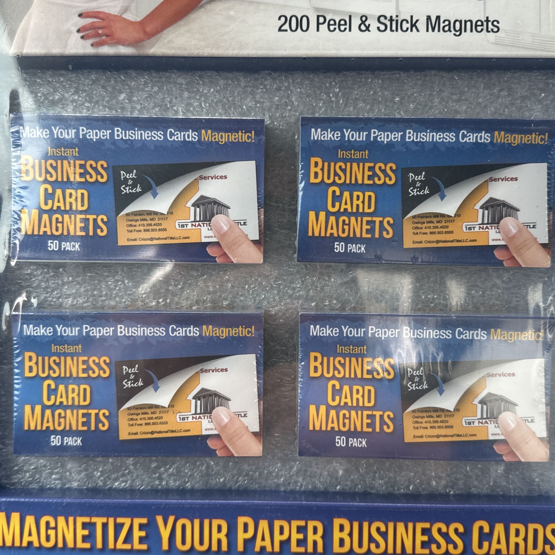 Instant Business Card Magnets