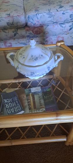 Vintage Johann Havland Bavaria Germany Blue Garland Berry