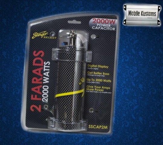 Stinger Select 2 Farad Capacitor / 2000w