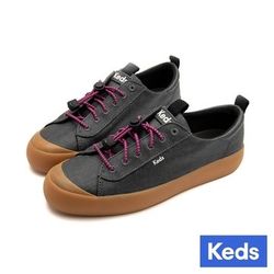 Keds Kickback Toe Cap Toggle Coated Twill Slip On black size 6.5