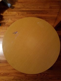 Round Table with black cover