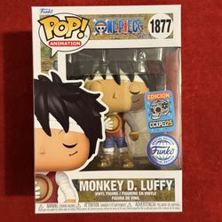 Funko Pop One Piece Luffy #1877 CCXPMX25 Official CON Sticker With Hard Stack