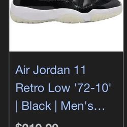 Low Top Jordan 11s 