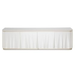 London Place Creamy Pearl Media Cabinet