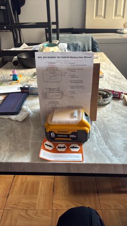 20V 6Ah High Capacity Lithium-Ion Battery Pack