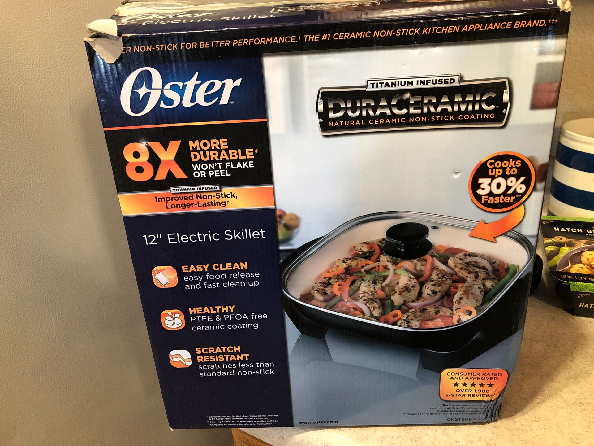 Oster electric skillet kitchen appliance never used