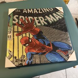 Holographic Spider-Man Canvas Art