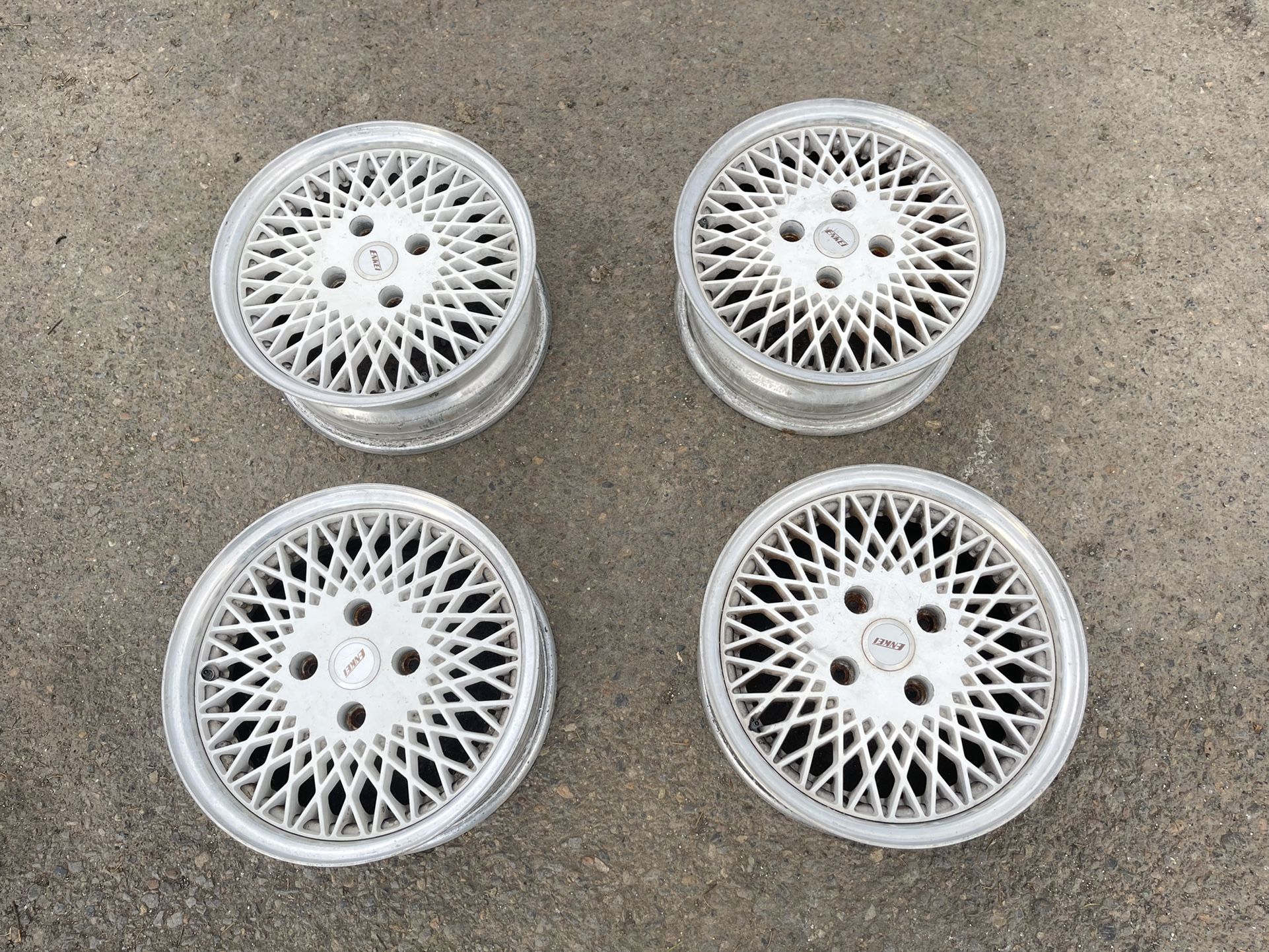 Enkei Honeycomb Mesh 192 92 Rare 15 Inch Wheels Rims 4 X 114.3