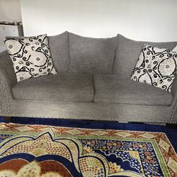 3 Pieces Gray Living Room Set 