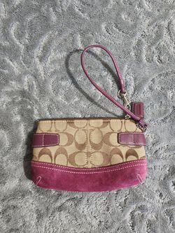 Coach purple wristlet