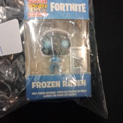  FORTNITE FROZEN RAVEN KEYCHAIN