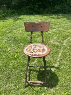 Vintage Industrial Drafting Stool