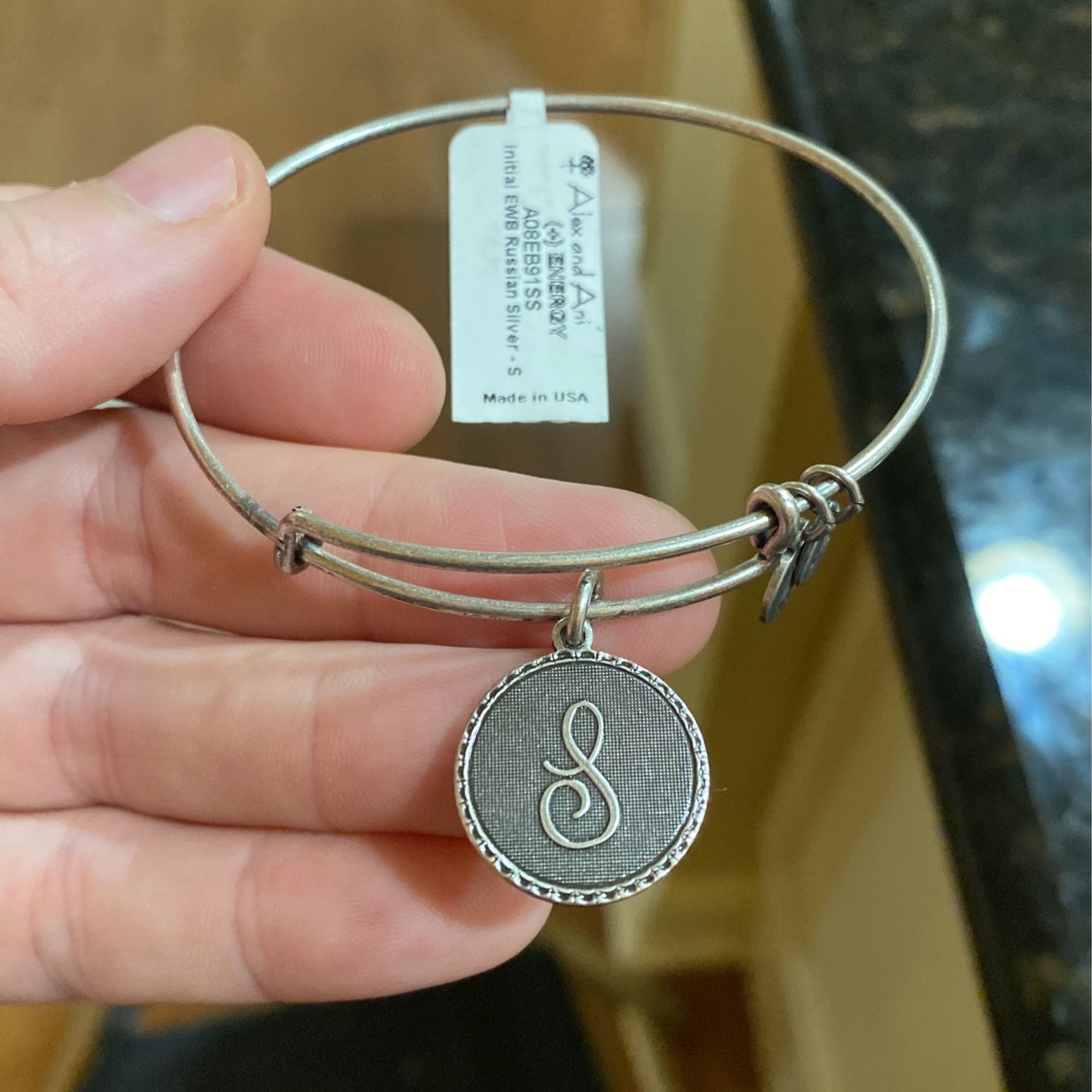 New/ Alex & Ani “S” Bracelet