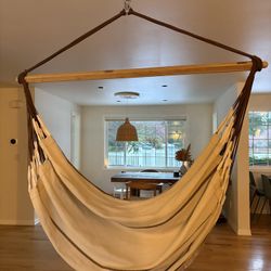 Organic Cotton Lounger Hammock Chair