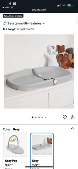 Baby Changing Pad, Toy Bar Not Included