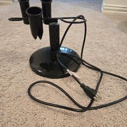 Hair Tool Organizer With Outlet