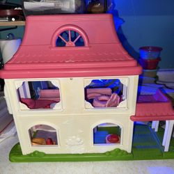 Fisher Price Little People Doll House - Opens Up! 