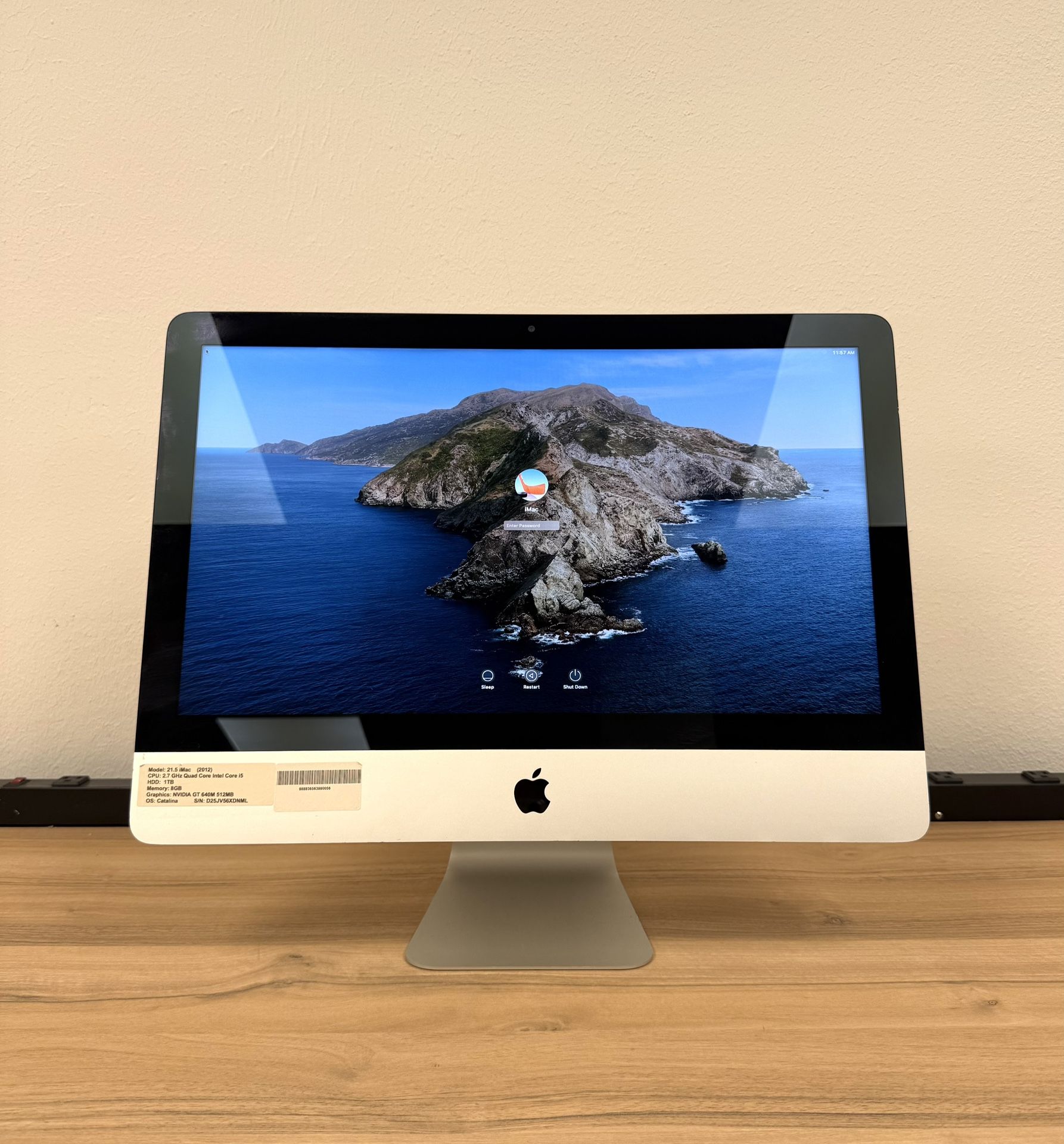 Macデスクトップ iMac 21.5 i5 8GB 1TB SATA HDD 2017 Amazon.com