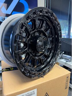(Set of 4) Arena A128 Enduro 17x9 8x6.5" +0mm Gloss Black Wheels Rims 17" Inch