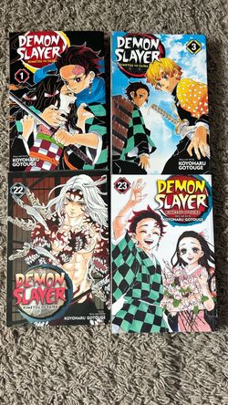 Demon Slayer Mangas Vol 1, 3, 22, 23