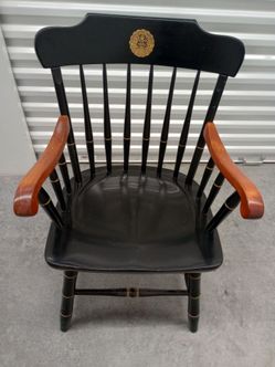 Captains Chair Wood Black Massachusetts Northeastern University