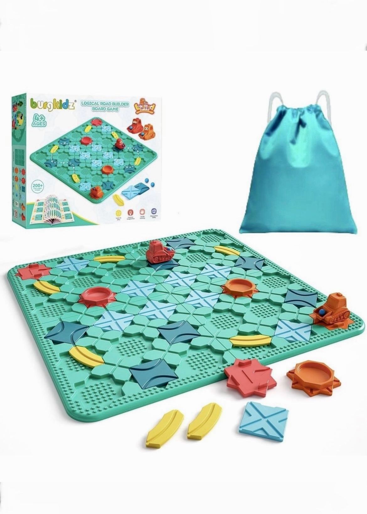 Logical Road Builder Games, STEM Family Board Game, Large Educational Smart Brain Teasers Puzzles Toys, Preschool Learning Early πβ
β’ Retails $34.98