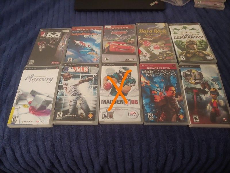 Psp Game Lot 9 Games