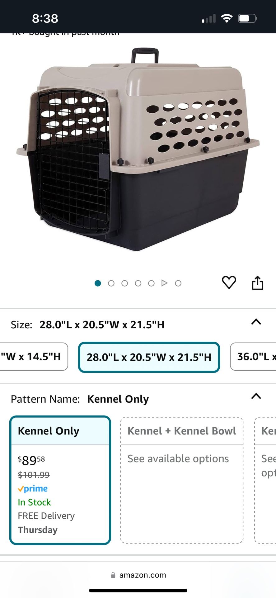 Plastic Dog Crate For Medium Dog 20-50 Lbs