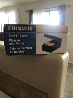 Steelmaster heavy-duty Card File Box