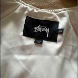Gold Stussy Bomber Jacket 