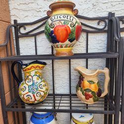 Pitchers , Vases, Canisters  $25.00 @  Vintage 