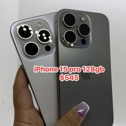📲 IPhone 15 Pro  128 Gb liberado           $545