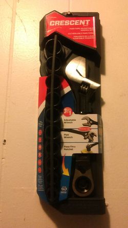 Crescent pass thru adjustable wrench set ...3 tools in 1