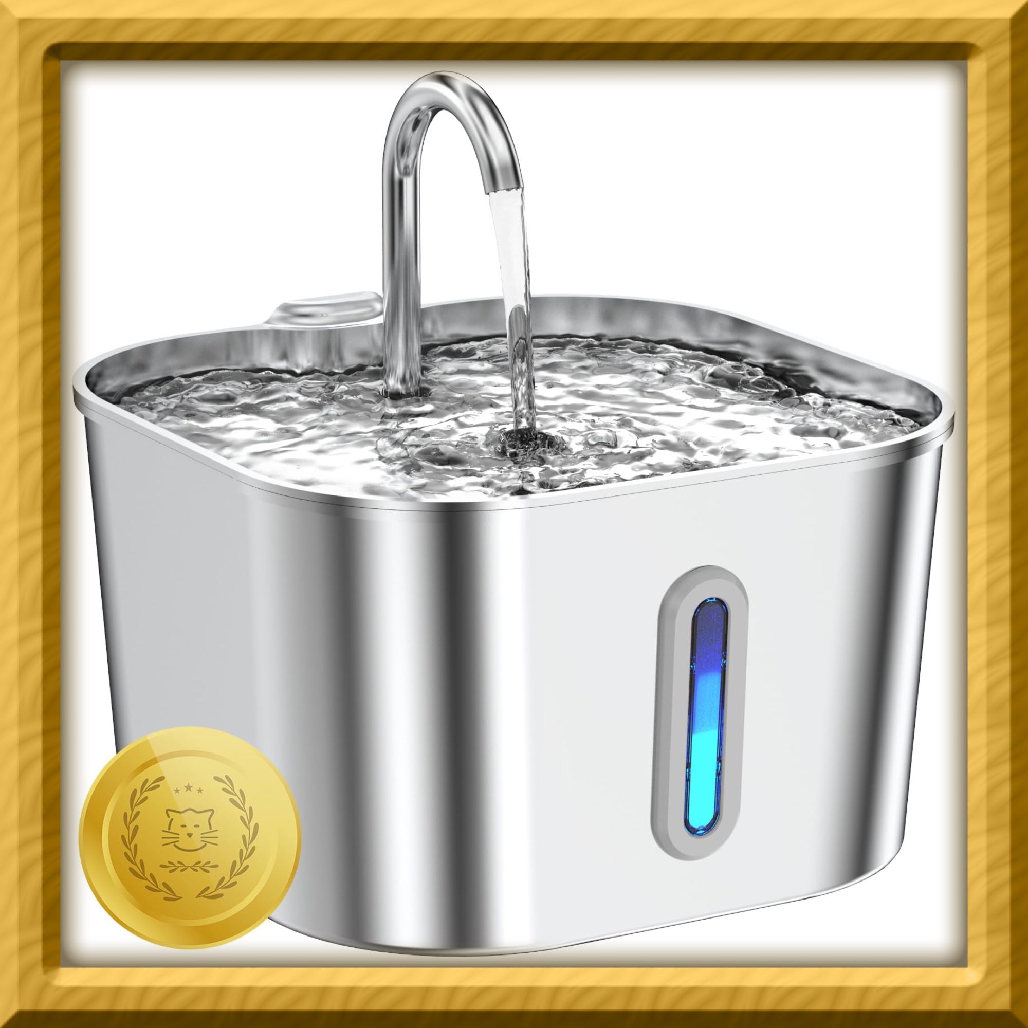 LAWFERY CAT WATER FOUNTAIN STAINLESS STEEL(NEW) $20