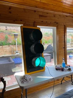 Rewired working traffic signal / light