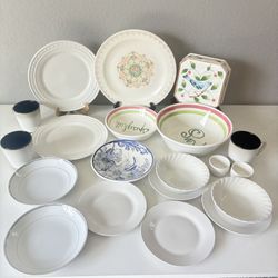 Lot of 20 pcs Mixing Bowl Dinner Plate Salad Plate Serving Platter Mugs Oatmeal Bowl