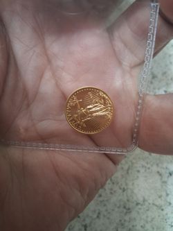Gold eagle 1/10 th pure gold ounce