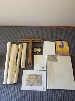 Art Supplies Canvases Easel Tracing Paper, Blank Postcards