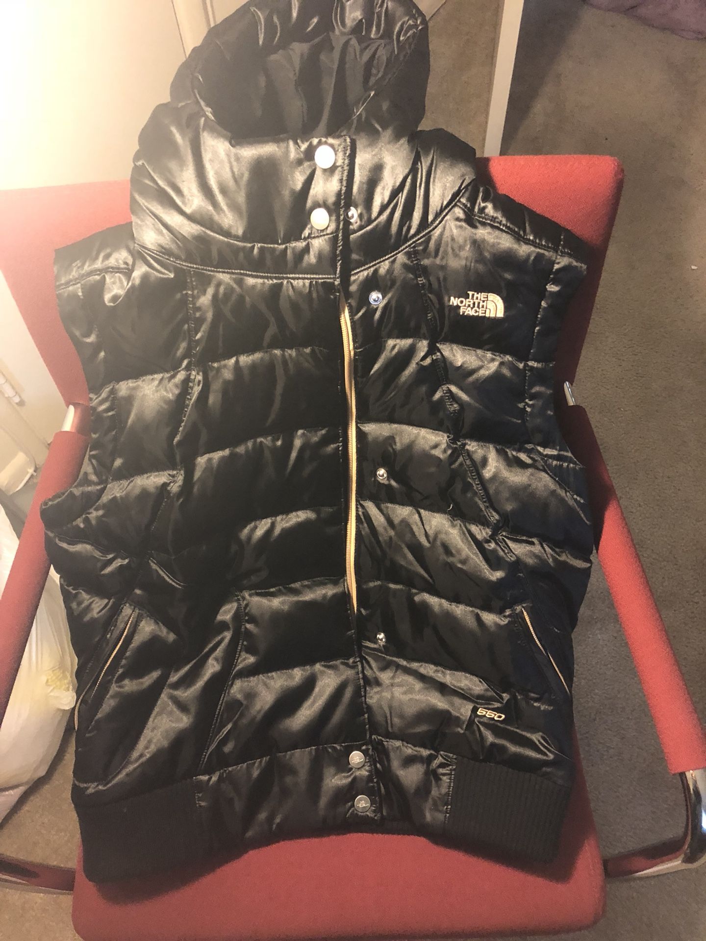 North face vest with hoodie