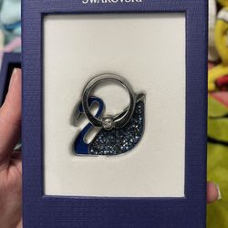 Swarovski Swan Ring Blue