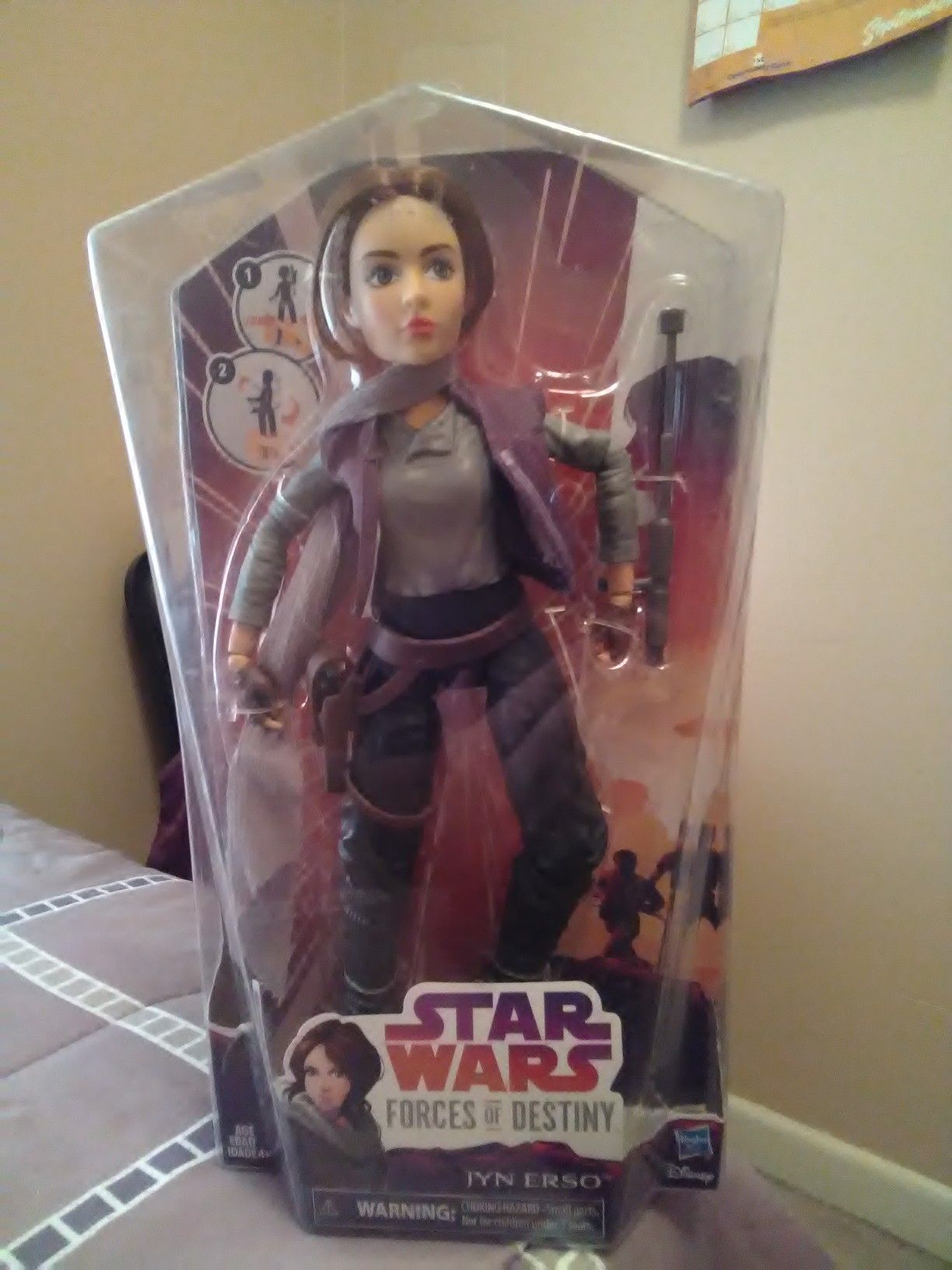 Jyn Erso Star Wars character. Star Wars action figure.