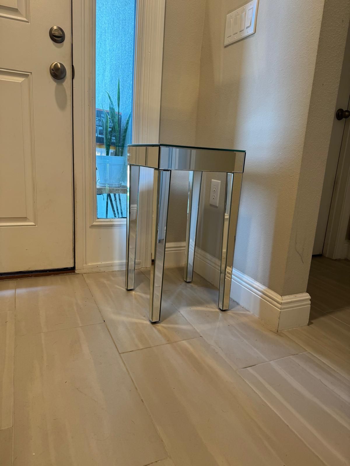 Mirrored Side Table